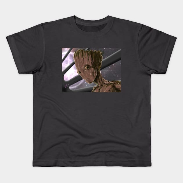 I Am Groot Kids T-Shirt by CrazyPencilComics